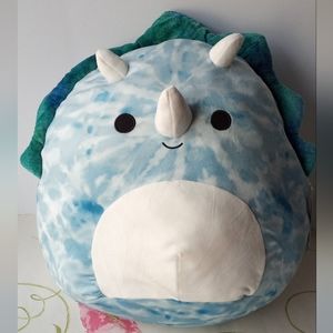 Squishmallows 20" Jerome the Tie Dye Triceratops Soft Toy